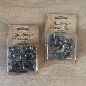 Set of 2️⃣ Tim Holtz idea-ology Petite Hinge Clips